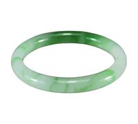 Bangles, Genuine Natural Green Jade Bangle Bracelet Fine Round for Women