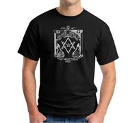BANGNL T-Shirt Thelema Pentagram Black Magic Magick Aleister Crowley T-Shirt Black 3XL