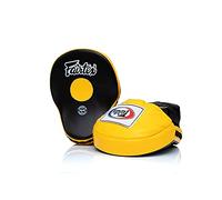 Bangplee_Sport FAIRTEX FMV9 ULTIMATE CONTOURED FOCUS MITTS PUNCHING TRAINING MUAY THAI BOXING (Black)