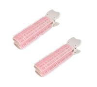 Bangs Clip, Cute, Won't Damage Your Hair, Heatless Curler, Hot Curler, Bangs Curler, Bangs Iron, Root Rising Clip, Bangs Stick, Magic Curler, Bangs Glue, Pink (2 pcs)