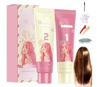 Bangs Correction Protein Hair Softener Set, Protein Correction Hair Straightening Cream, Hair Straightening Cream for Curly Hair, For All Hair Types (1Set)