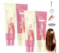 Bangs Correction Protein Hair Softener Set, Protein Correction Hair Straightening Cream, Hair Straightening Cream for Curly Hair, For All Hair Types (2Set)