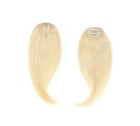 Bangs Hair 100% Human Hair Clip on Bangs With Mid Part One/Two Sides Bangs Remy Hair in Extenssion French Invisible 2PCS Fringe Hair Extensions(H)