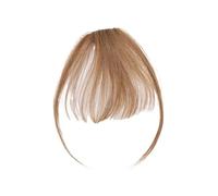Bangs Hair 3g Air Bangs Wig Human Natural Black Brown Thin Invisible Fake Hairpiece Clip in Fringe Human Hair Extension for Women Hair Extensions(#6)
