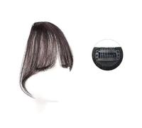 Bangs Hair Air Bangs Wig For Women With Natural Front Forehead Invisible Hair Patch Round Face French Bangs Fake Bangs Hair Extensions(Dark Brown)
