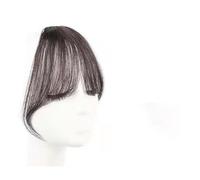 Bangs Hair Air Bangs Wig For Women With Natural Front Forehead Invisible Hair Patch Round Face French Bangs Fake Bangs Hair Extensions(Natural black)