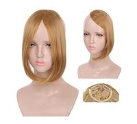 Bangs Hair Bangs Hair for Women Synthetic Bangs Hair Clip in Extensions Middle Part Natural Fringe Bangs Clip in Bangs One Piece Gradient Bangs Hairpiece for Women Bangs Hair Clip(923-103)