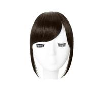 Bangs Hair Black Brown Hair Bangs Clip in Sweeping Side Fringe Fake False Bang Extensions Natural Synthetic Hairpiece Hair Piece Hair Extensions(3)