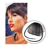 Bangs Hair Clip In Air Bangs Thin Fake Fringes Natural Straigth Synthetic Neat Hair Bang Accessories For Girls Invisible Natural 4 Colors Bangs Hair Clip(2 with earlock)