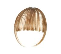 Bangs Hair Clip in Bangs Extensions Black Dark Brown Clip on Fringe Bangs with Nice Net Natural Flat Neat Bangs with Temples for Women One Hair Extensions(Gold)
