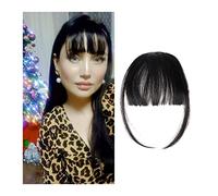 Bangs Hair Clip in Bangs Fake Invisible Synthetic Bangs Front Fringes One Piece Straight Clip in Hair pieces Hair Extensions 3D-neat Flat Air Bangs Fake Hair Accessories ，2#-2 pcs