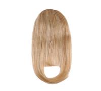 Bangs Hair Clip in Real Human Fringe with Temples Hairpieces for Women Air Flat Neat Extension for Daily Wear Hair Extensions for Daily Wear(Golden Blonde)
