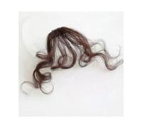 Bangs Hair Curly Straight Hair Bangs Clip Natural Style Black Dark Brown Light Brown Synthetic Heat-Resistant Fiber Suitable for Women Hair Extensions(1B/30HL)