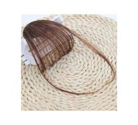 Bangs Hair Fake Air Bangs Hair Styling Tools Hair Clip-In Extension Synthetic Hair Fake Fringe Natural False Hairpiece Women Clip In Bangs Hair Extensions(Style1 light brown)