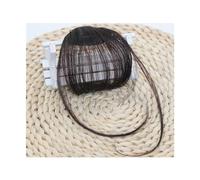 Bangs Hair Fake Air Bangs Hair Styling Tools Hair Clip-In Extension Synthetic Hair Fake Fringe Natural False Hairpiece Women Clip In Bangs Hair Extensions(Style1 dark browm)