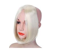 Bangs Hair Long Straight Bangs Middle Part Bangs Invisible Clip in Bangs Synthetic Nature Look Hair Piece Extension Fringe Clip in Hair Bangs Hairpiece Bangs Hair Clip(923-102)