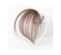 Bangs Hair Oblique Bangs Wig Natural Forehead Partial Air Bangs Wig Female Invisible Seamless Fake Bangs Hair Extensions(4/27HL)