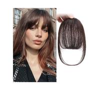 Bangs Hair Synthetic Air Bangs Styling Tools Clip In Hair Extension Fake Invisible Fringe Natural Black Brown Bangs Hair Accessories Hair Extensions(K18-2M30)