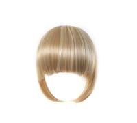 Bangs Hair Synthetic Bang Hair Fringe Clip in Bangs Fake Blunt Brown Hair Bangs Hair Extension Heat Resistant Hairpieces for Women Hair Extensions(NLH1007-7)