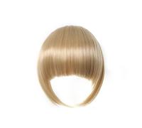 Bangs Hair Synthetic Bang Hair Fringe Clip in Bangs Fake Blunt Brown Hair Bangs Hair Extension Heat Resistant Hairpieces for Women Hair Extensions(NLH1007-9)