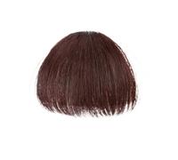 Bangs Hair Synthetic Wig Air Bangs Natural Short Brown Blond Black Fake Hair Fringe Extension Clip in Hair Pieces Hair Extensions(Dark Brown)