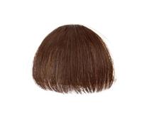 Bangs Hair Synthetic Wig Air Bangs Natural Short Brown Blond Black Fake Hair Fringe Extension Clip in Hair Pieces Hair Extensions(Light Brown)