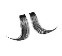 Bangs Hair Wig Middle-part Bangs Hair Extensions Clip In Forehead Natural Seamless French Oblique Bangs Eight-character Bangs Hair Extensions(Natural Color)