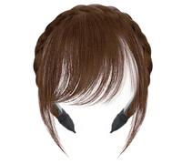 Bangs Headband Wigs Hairhoop Formal Event Styling, 4, B | Synthetic Fibre Hair Bangs with Natural Looking Color for Various Hairstyles, Comfortable and Secure Wear