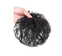 Bangs Synthetic 3D Wig Bangs Hair Piece Invisible Replacement Clip In Hairstyle(Natural black)
