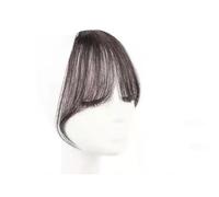 Bangs Wig Piece Lightweight Bangs Female Forehead Synthetic Fake Air Bang Hairs Styling Hair Extensions for Daily Wear(Black brown)