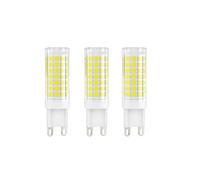 BANGSHUO Pack 3 G9 LED Light Bulb, 9W (85W Equivalent), Non-Dimmable, Cool White 6000K, 850 Lumen G9 AC220-240V, 360 Degree