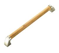 BANGSUN Wooden Grab Bar Bathroom Grab Rails Bath Showers Disabled Elderly (Wood color, 50cm)