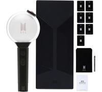 Bangtan Boys Army Bomb Ver.4 Lightstick with 7 photo cards BTS Bluetooth Concert Light Support/Collection, The for BTS fans, birthdays, and Christmas,Black