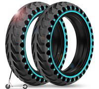 BANGTING 2PCS 8.5 inch Solid Tyres for Electric Scooter, 8 1/2 x2 Scooter Tyre, 50/75-6.1 Tires Compatible with Xiaomi Pro 2 / M365 / M365 Pro / 1S / 3/3 Lite (Blue (no tools))