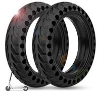 BANGTING 2PCS 8.5 inch Solid Tyres for Electric Scooter, 8 1/2 x2 Scooter Tyre, 50/75-6.1 Tires Compatible with Xiaomi Pro 2 / M365 / M365 Pro / 1S / 3/3 Lite (Black (no tools))