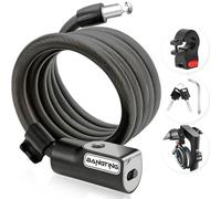 BANGTING 4 Feet Electric Scooter Bike Lock with Mounting Bracket & 2 Keys - 12mm Thick Heavy Duty Keyed Cable Lock, Anti Theft Weatherproof for E-Scooter, Bicycle, Kids Bike, Ebike, Scooter, Stroller