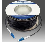 Bangun 100 Meters LC to LC Outdoor Armored Simplex Fiber Patch Cable, Single Mode Fiber Optic Cable Jumper Optical Patch Cord, 9/125um, (OS1/OS2 Compatible), Low Friction LSZH Black