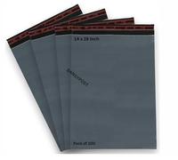 BANGYPOST 100 Pcs Shipping Poly Postal Self Seal Bags in Size 14x19 Inch Size Large Mailing Bags Big Postage Packaging Bags 356mm to 483mm Grey