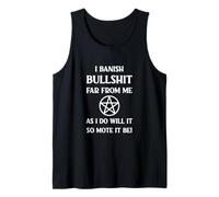 Banishing Spell Funny Wiccan Pagan Halloween Cheeky Witch Tank Top