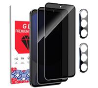 BANISIGA Pack of 2 Privacy Screen Protectors for Samsung Galaxy S25 FE + 2 Pieces Camera Protection, 9H Hardness Film, Anti-Spy Privacy Screen Protector