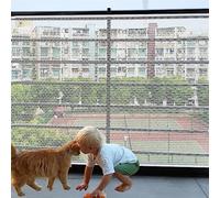 Banister Guard-15ft X 3ft Thick Balcony Safety Net for Kids Pet Balcony Guard Balcony Netting for Pets Rail Net for Balcony Apartment Cat Netting Safety Netting for Railings Stair Guards (White)