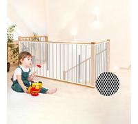 Banister Guard Rail 100 x 100 cm Tear-Resistant, High Transparency, Child Safety Netting Indoor, Stairs Protective Net with Ropes & Cable Tie, for Child, Small Pet, Toy, White