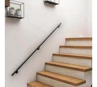 Banister Handrail for Stairs Indoor and Outdoor, 100cm 1.5m 1.8m 2m 280cm 300cm 560cm, Black Metal Staircases Railing Non-Slip Safety Grab Bar for Home Decoration(3ft/90cm)