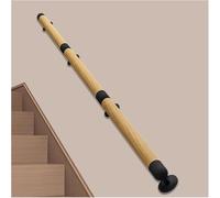 Banister Rails Handrail Stairs Wooden Non-Slip Hand Banister for Apartment/Villas/Restaurant House Decor Remodeling, 3.8cm Round Wall Mounted Staircase Balustrade(3.3m/10.8ft)