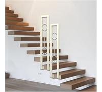 Banister Rails Safety Staircase Support Bar U-Shaped, Interior Non-Slip Baluster Wall Mount for Home/Hotel/Villas House Decor Remodeling, 95 90 85 80 75 cm Tall(Pack of 2,75cm/30 in)