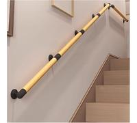 Banister Rails Stair Handrail Wall Hand Railing System Wood, Safety Grab Bars with Fittings, 1-20FT Length, Natural Wood, Easy to Install(3m/9.8ft)
