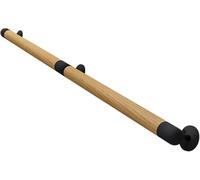 Banister Rails Wooden Handrail Wall Mount Hand Railings for Indoor/Corridor/Lofts/Patio/Kindergarten Stairs, Non Slip Stair Railings with Bracket(1m(3.2ft))
