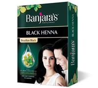Banjaaras Black Henna 100% grey coverage Rich black colour-No ammonia