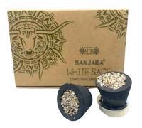 Banjara Smudge Cups With White Sage - Ethnic Tribal Purification, 6 Pack