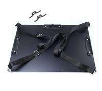 Banjiang Three Clips Work Clipboards,Black Metal Aluminum Portable Field Clip Board,A3(12.6"X17.7") Heavy-Duty Large Clipboard with 2 Shoulder Straps